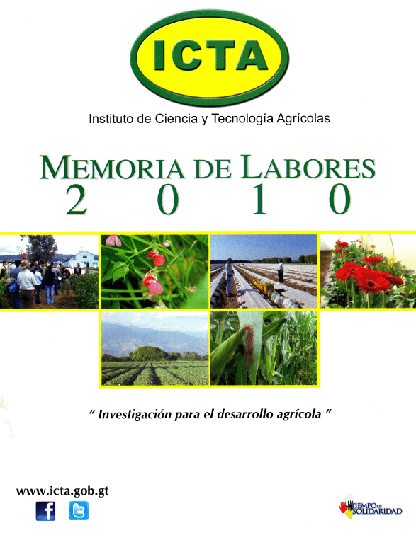 Memoria de Labores ICTA 2010